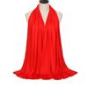 20 Colors Plain Jersey Hijab Caps Scarf Cotton Polyester Wrap Elasticity Shawls Foulard Long Soft Muslim Headband Snood 170*60Cm