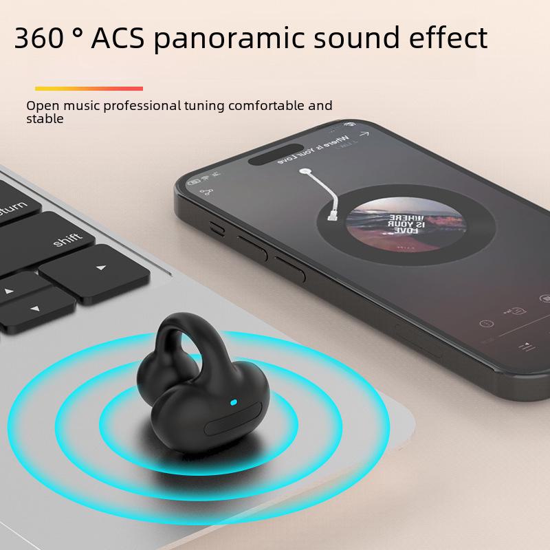 Беспроводная Bluetooth-гарнитура с креплением на ухо M-S8: Стерео, одно ухо, спорт, бизнес, воздушная проводимость