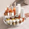Вращающаяся подставка для специй Органайзер для туалетного столика в ванной комнате Вращающийся на градус Бесшумный Многоцелевой Поддон для хранения для