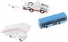 All Nippon Airways Trading Blue Bus Step Car Towing Tractor и Tober Set Completed Product Limited GSE40110 1/400