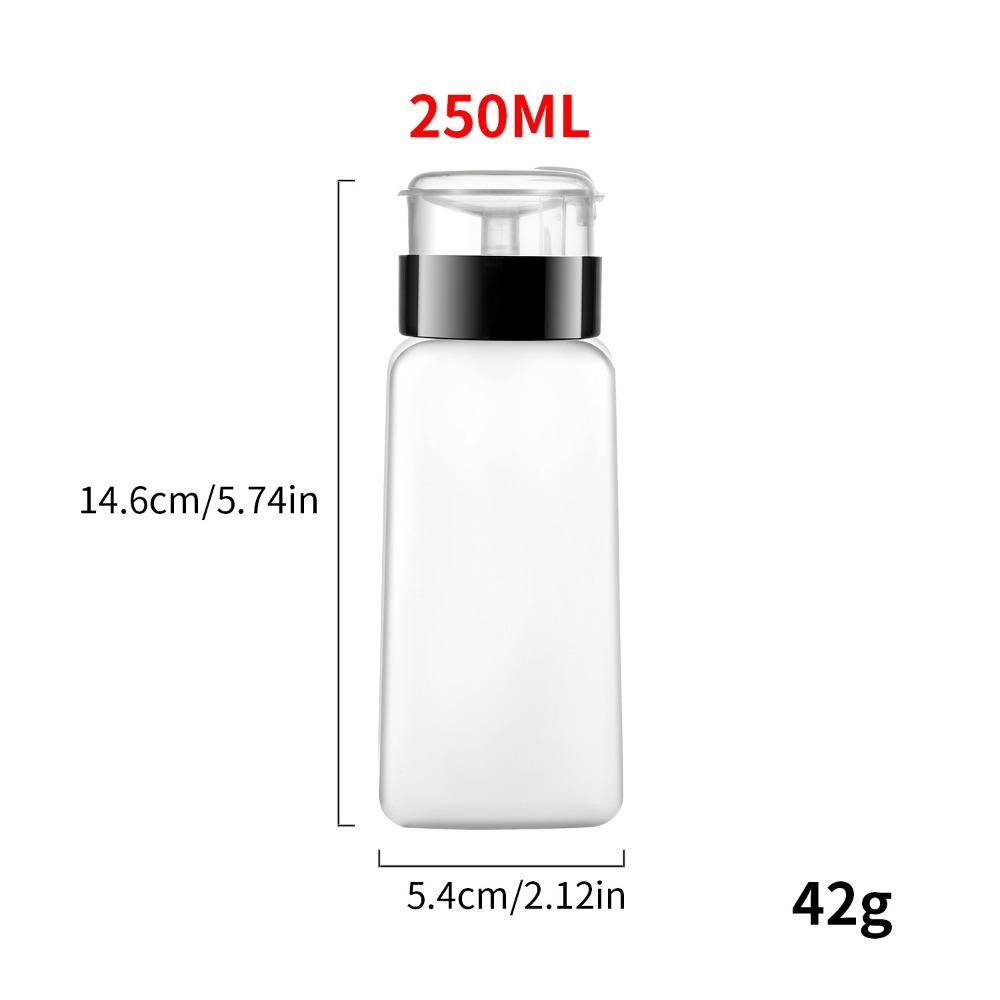 Пластиковый флакон для ногтей, непроливающийся, пустой, с помповым дозатором, многоразовый контейнер, инструменты для маникюра