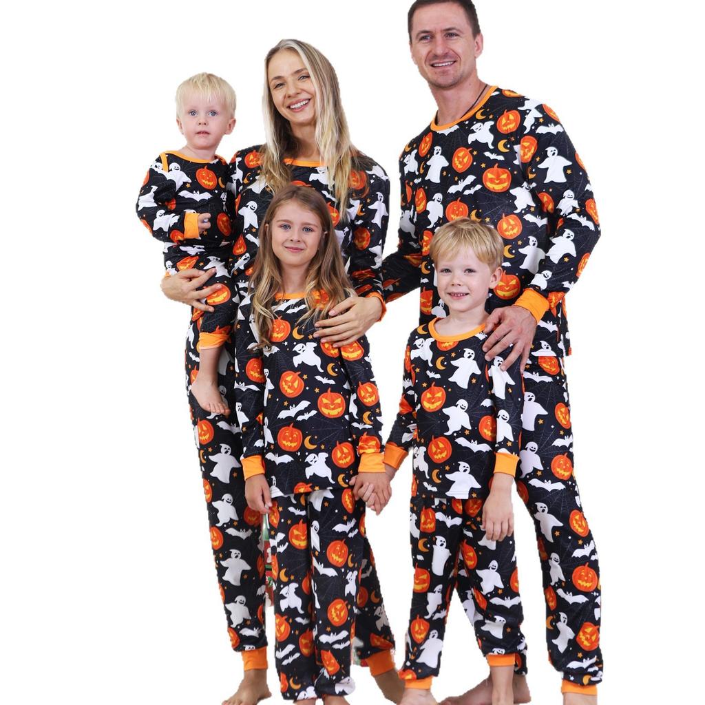 Комплект из топа и брюк с длинными рукавами и принтами для всей семьи Одинаковые комплекты для всей семьи