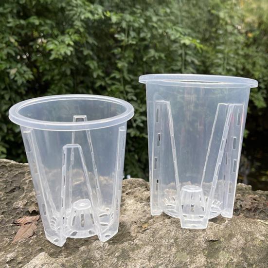 Transparent Orchid Pot Plant Pot With Drainage Holes Phalaenopsis Flower