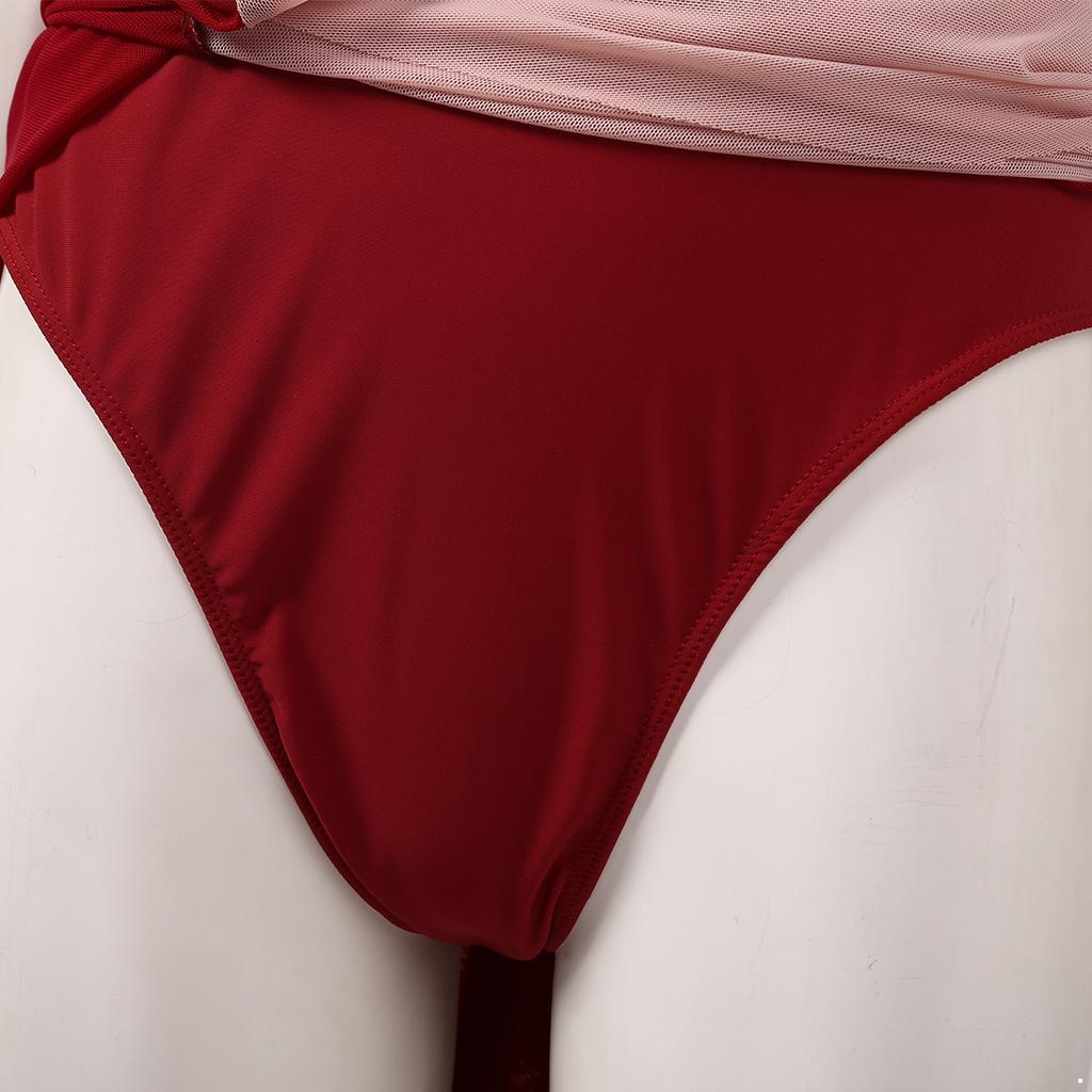 Женское сетчатое платье без рукавов с цветными блоками для взрослых, современный лирический костюм для современного танца