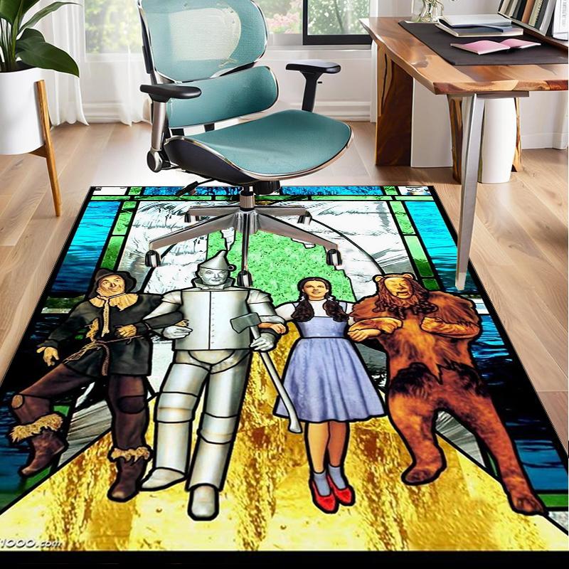Wonderful Wizard Adventure Office Rug Chair Mat, Game Carpet, Suitable for Front Door, Bedroom, Living Room, Desk, Holiday Gift