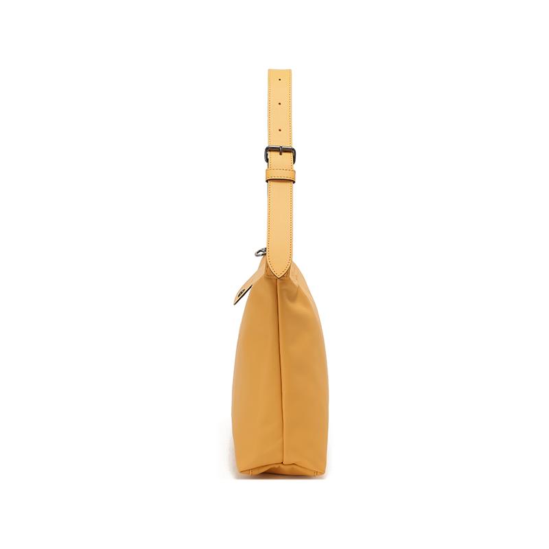 Longchamp Le Pliage Xtra Zipper Closure Leather Underarm Bag Small Square Hobo Shoulder Bag Large Women bags Almond-Yellow 10189987222