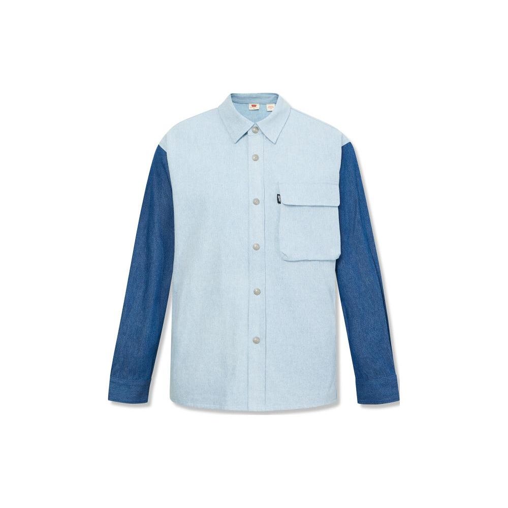 Мужская рубашка-поло с длинным рукавом Levis Color Block рубашки A6390-0001