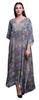 Floral & Leopard Animal Skin Long Caftan Maxi Dress Beach Swimwear Cover Up Womens