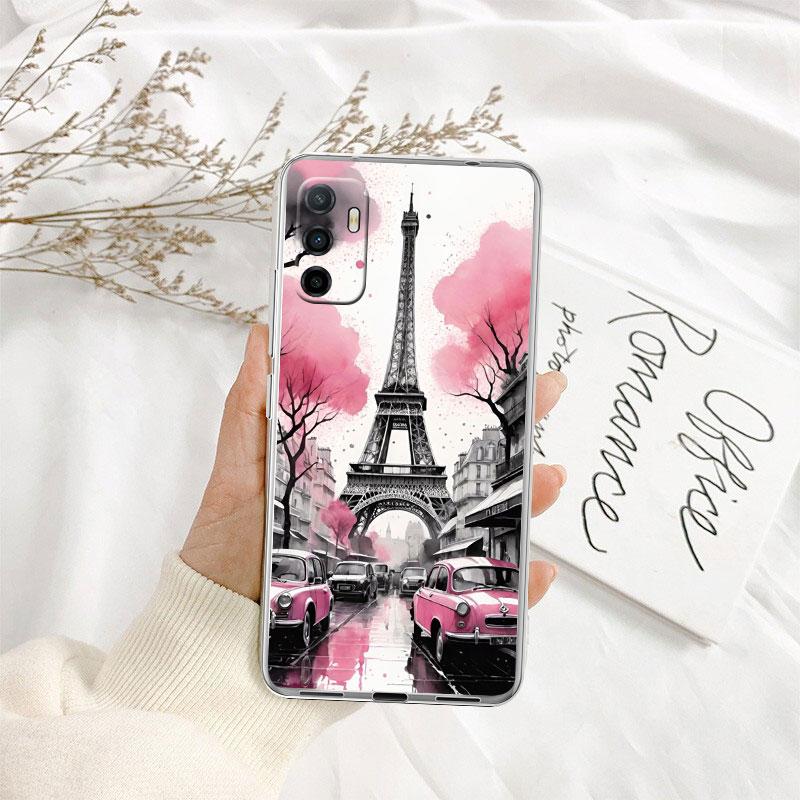 IK52 Paris Eiffel tower Case for Motorola G10 G20 G30 G31 G32 G34 G35 G41 G42 G50 G51 G52 G55 G60 G60S G62 G71 G72 G75