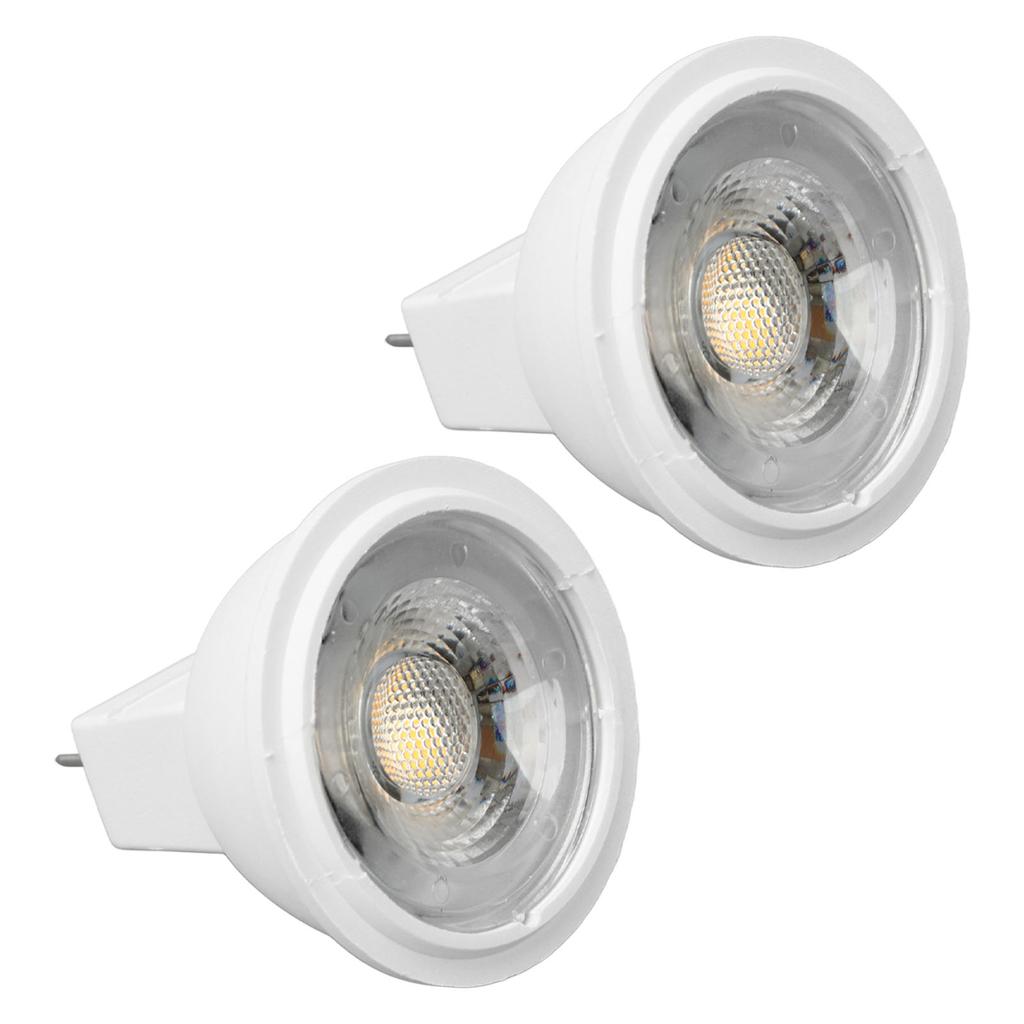 2Pcs MR11 Light Bulb High Brightness 3W 110V Faster Heat Dissipation GU4 Spotlight Bulbs for