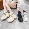 2024 Hot Seller Winter Increase Leisure Daddy Shoes Female Platform High Top Boots Tide with Leisure Small White Shoes Sneakers