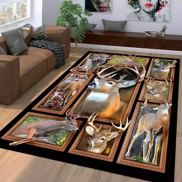 1pc Christmas Tree Area Rug with Christmas Tree Patterned Christmas Floor Mats Large Size Mats for Terrace Home Decoration Rugs