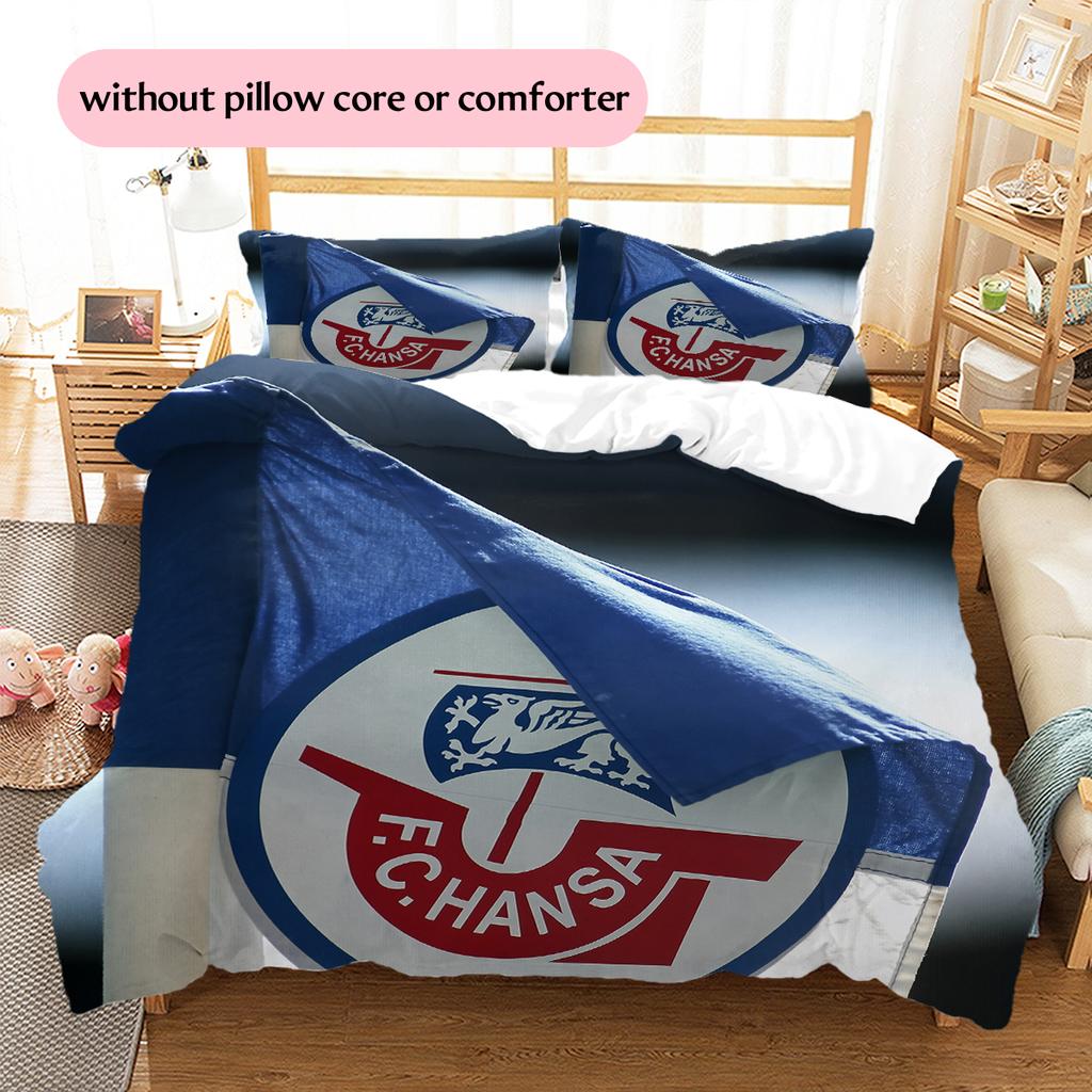 Lufthansa logo Pattern Bedding Home Decoration Birthday Gift (1 * duvet cover + 2 * pillowcase, without core)