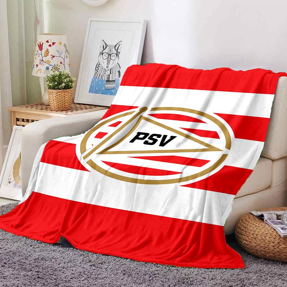 1pc Blanket - PSV LOGO Print Design,Lightweight Blanket for Sofa,Bed- Soft &Warm,Gift for All Seasons