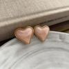 Винтажные серьги-гвоздики из желейной смолы Love, женские, милые и симпатичные, серьги в форме персикового сердца для девушек, серьги в форме персика Niche Design