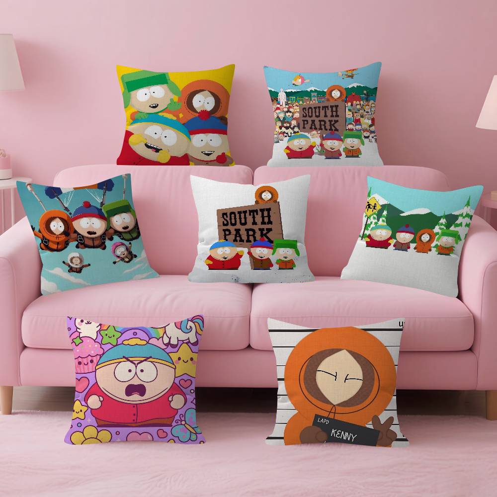 Cartoon SSouth cute PPark Cushion Cover 30x50 Polyester Sofa Cushions Decorative Throw Pillows Home Decoration Pillowcover
