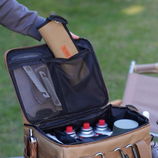 Тактическая сумка для хранения для кемпинга 42 л, органайзер-тоут с перегородками, водонепроницаемая ткань Оксфорд, складной органайзер для посуды для кемпинга, путешествий, автомобиля