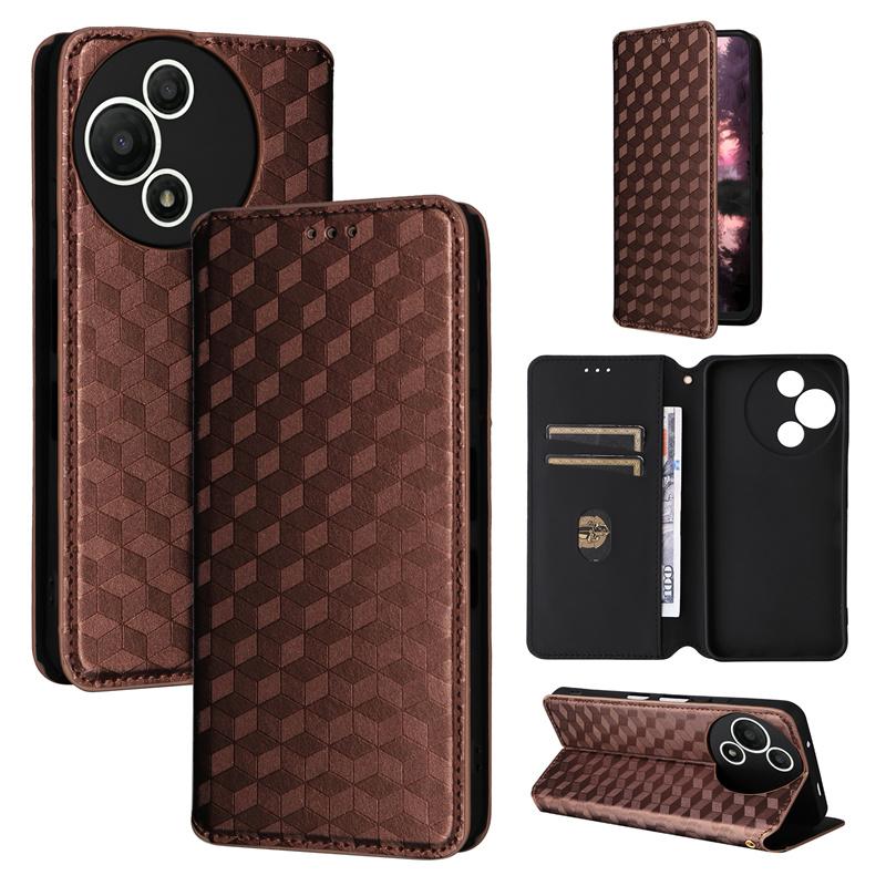For TCL 60 SE NxtPaper 5G Stereoscopic Lines Flip Leather Wallet Skin PU Purse for TCL 60 SE NxtPaper 3D Magnetic Phone Cover