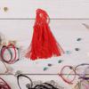 20 шт. Красные струящиеся кисточки DIY подвески для ожерелий, сережек, браслетов, домашнего декора, аксессуар для сумки, материалы для поделок