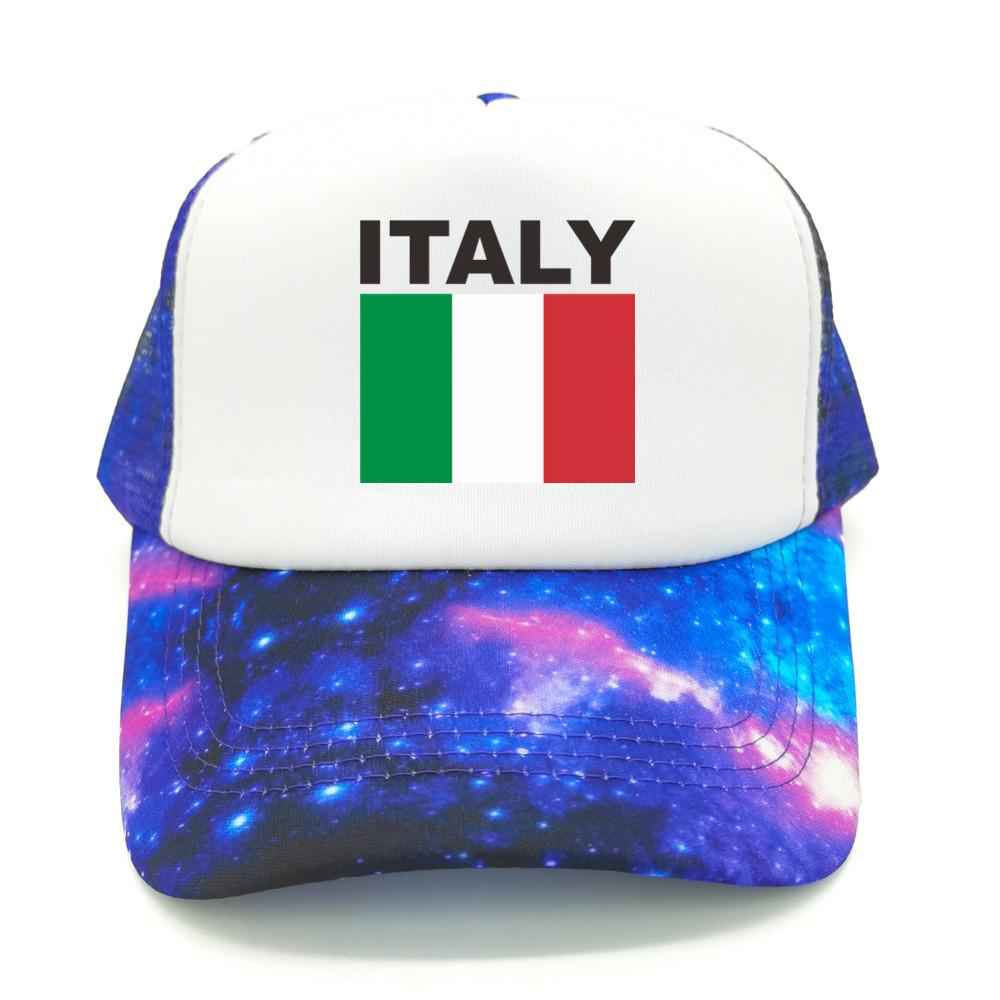 Italia Italy Italian Flag Trucker Cap Summer Unisex Cool Dad Hat Baseball Caps Unisex Outdoor Mesh Net Caps