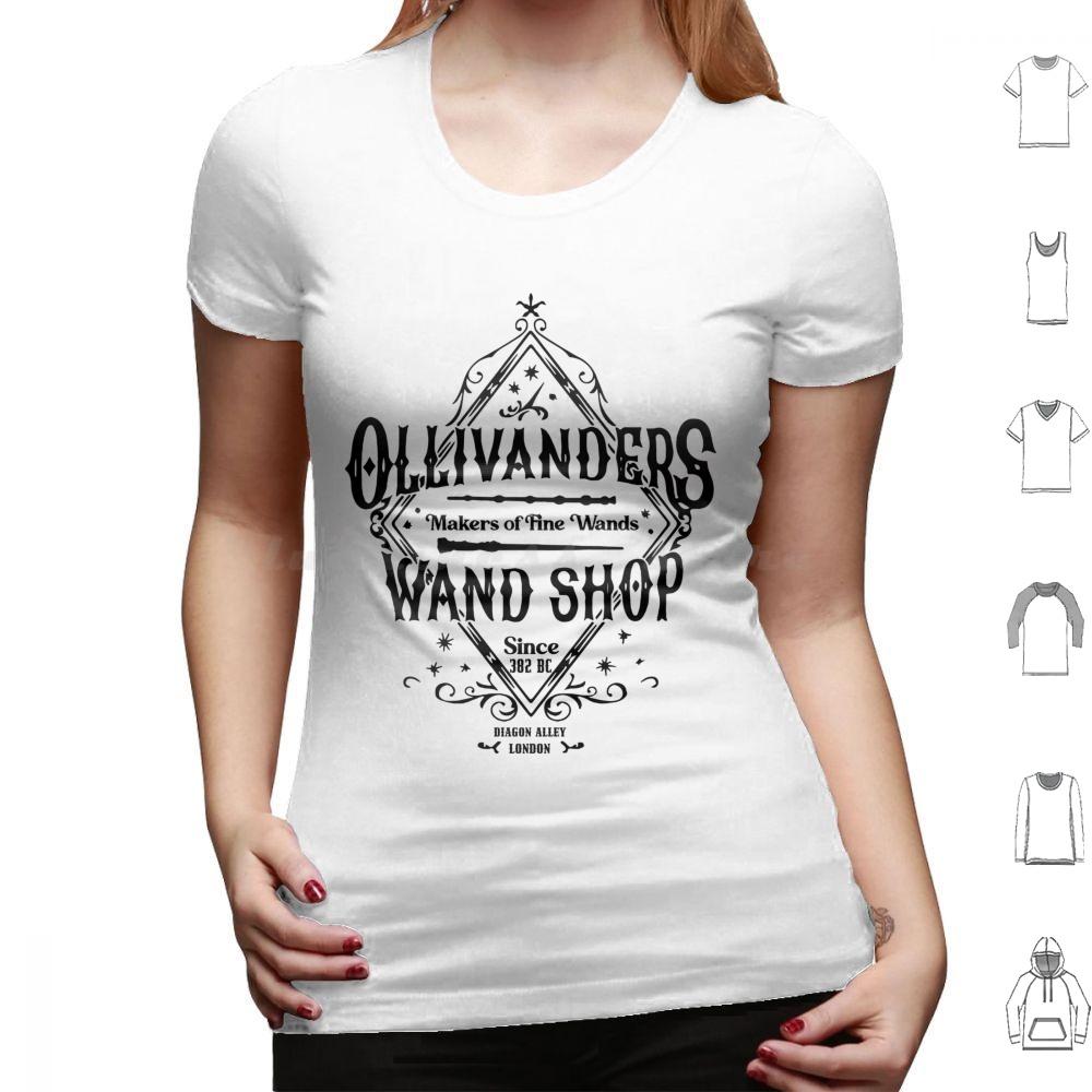 Wand Shop Wizard Wand T Shirt Big Size 100% Cotton Hermione Granger Draco Malfoy Snape Dumbledore Sirius Black Hedwig Magic