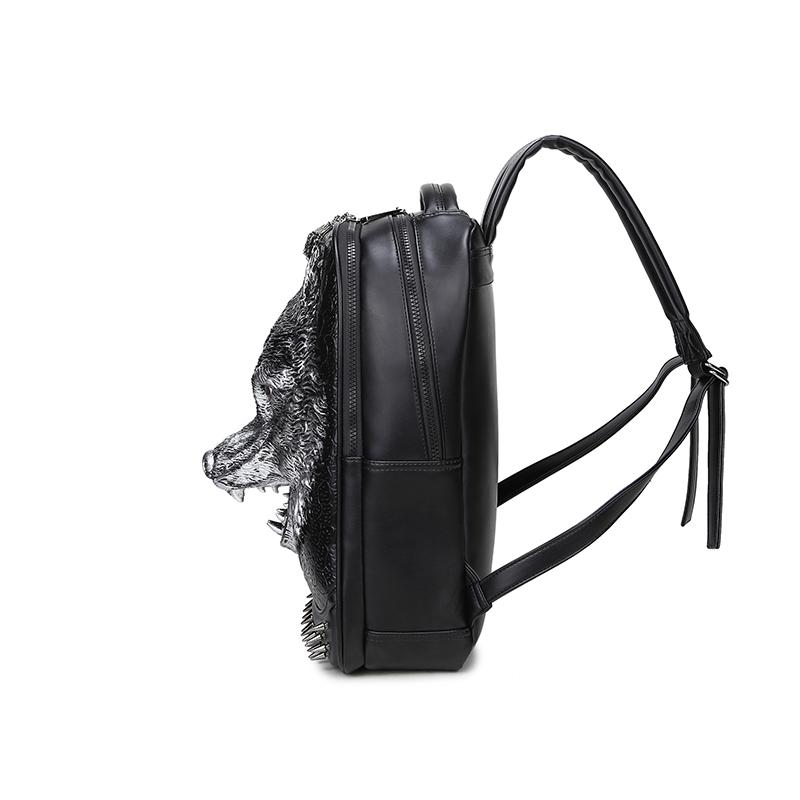 Jierotyx 3D рюкзак с волком, стимпанк, заклепки, индивидуальный дорожный рюкзак, школьные сумки для колледжа, сумка для ноутбука, женская и мужская сумка