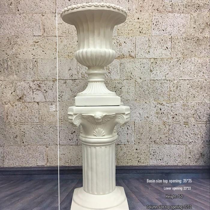 Свадебная золотая римская колонна подставка для цветов – Европейская полосатая трофейная стекловолоконная декорация