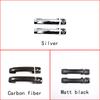 For Toyota FJ Cruiser 2007- ABS Carbon Fiber/Silver/Matt black Car Outer Door Handle Cover Trim Auto Accessories Stickers