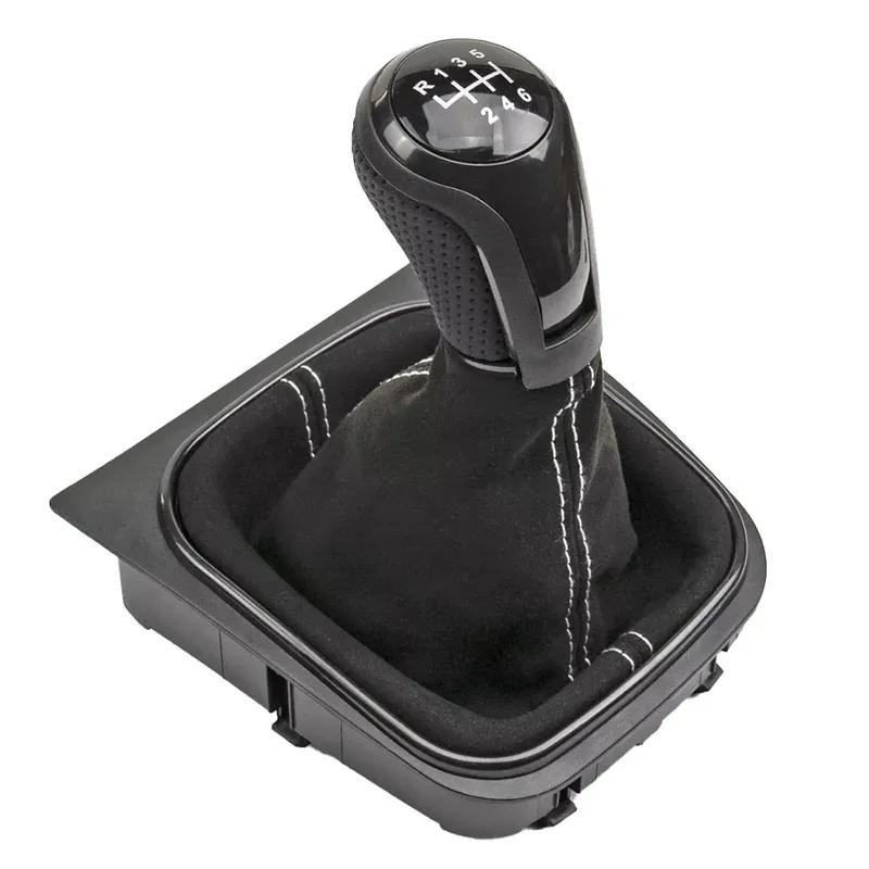 5/6Speed Car Speed Gear Shift Knob with Gaiter Boot for Golf 5/6 MK5/6 Manual for Jetta SCIROCCO III 137 138 EOS 1F7 1F8