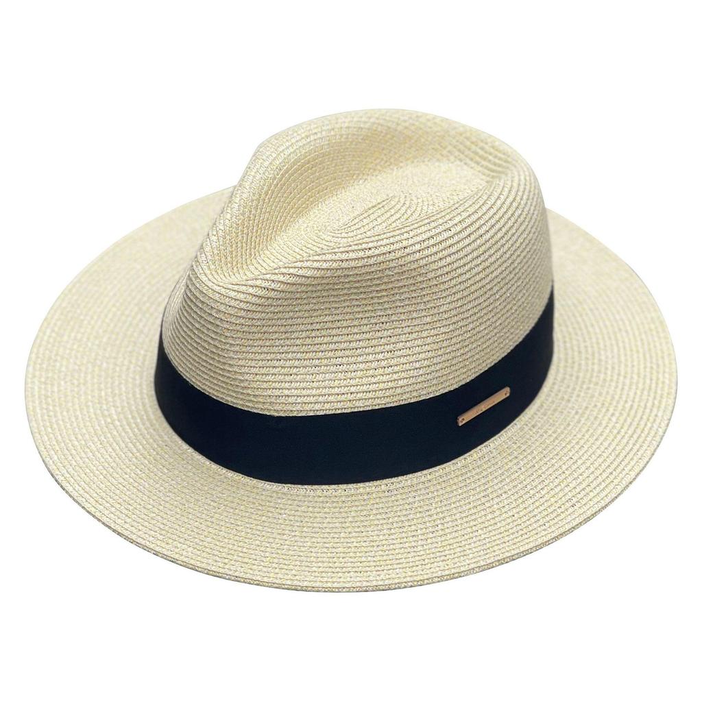 Unisex Panama Straw Sun Hat with Wide Brim, UV Protection, and Adjustable Fit