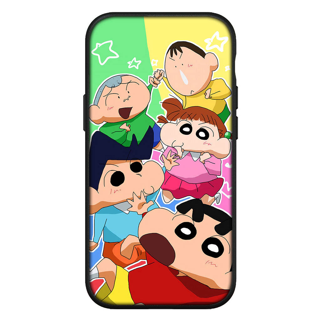 Чехол для iPhone 17 16 15 Xiaomi Poco Redmi Note 14 13 12 11 Pro Max 9 16e Samsung Galaxy S25 S24 S23 OPPO Huawei Crayon Shin Chan Shinchan Чехол для телефона
