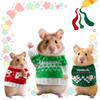 Animals Accessories Cute Hamster Sweater Soft Chew Proof Small Pets Sweater Warm Knitted Sweater Christmas Decoration