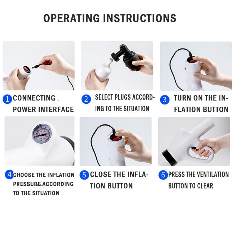 Электрический плунжер для унитаза, драга, инструмент для удаления засоров, воздушные плунжеры для унитаза высокого давления для туалета, ванной комнаты, слив в пол