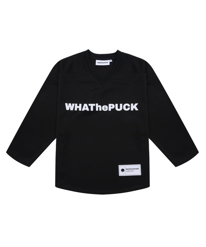 WHATHEPUCK W Логотип Базовая Хоккейная Форма Черная