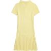 Платье Polo Ralph Lauren Ss24, однотонное, с вышитым логотипом, с коротким рукавом, детские платья, желтое, 313935037-002