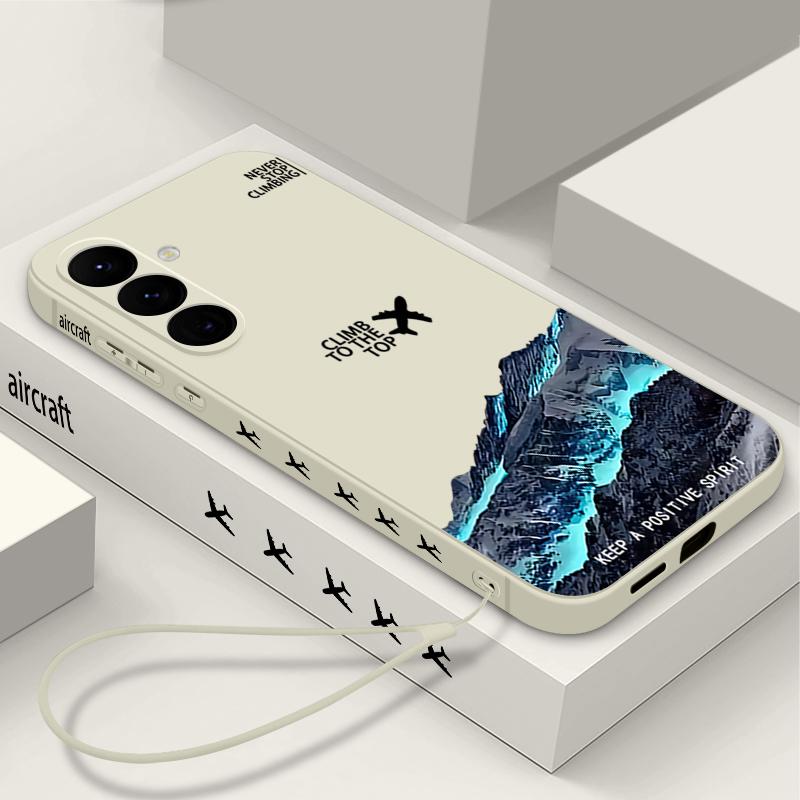 Магнитный чехол для телефона с рисунком самолета для Samsung Galaxy S26 S25 S24 Ultra S23 S24 S25 FE S22 Plus Для Magsafe Мягкая ТПУ крышка