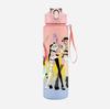 Cartoon K-Pop Demon Hunters Printed 750Ml Water Bottle Large Capacity Drinking Cup Portable Outdoor Sports Water Cup Children Gift