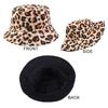 Double-Sided Bucket Hat Leopard Patterned Sun Cap Beach Sun Protect Hat  Outdoor Travel
