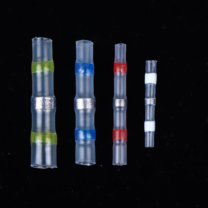50/70/100Pcs Electric Copper Tape Solder Sleeve Waterproof Solder Seal Tin Ring Heat Shrink Butt Wire Connector Terminal