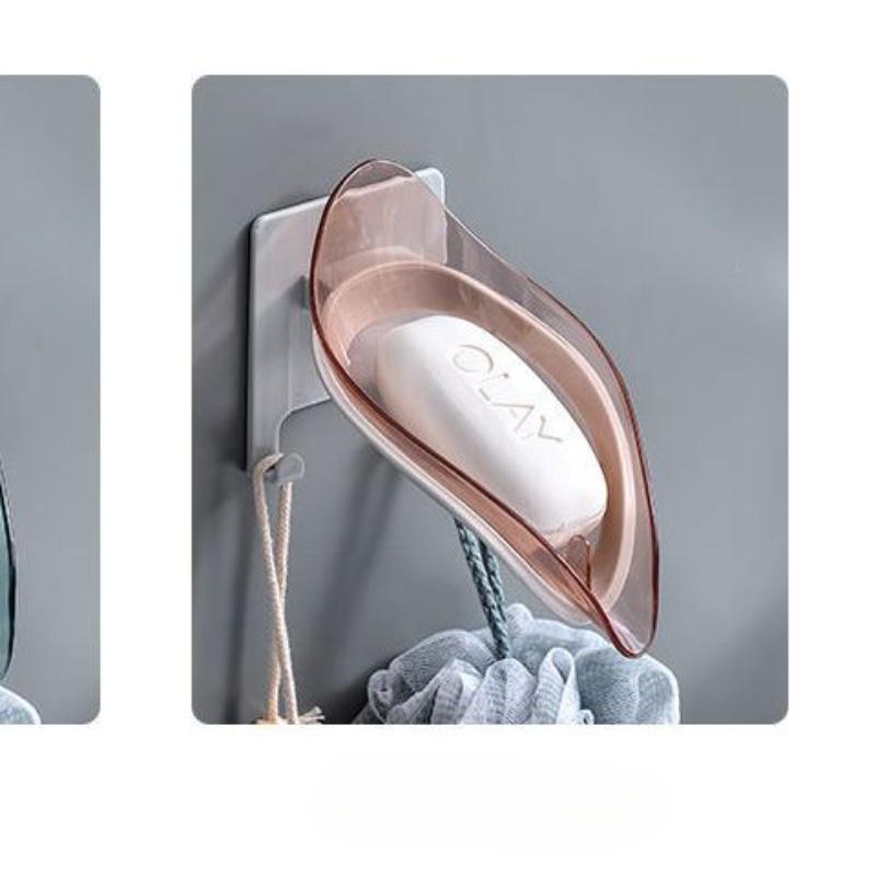 Мыльница Мыльница Настенная сливная полка для хранения в ванной комнате Держатель для мыла без перфорации