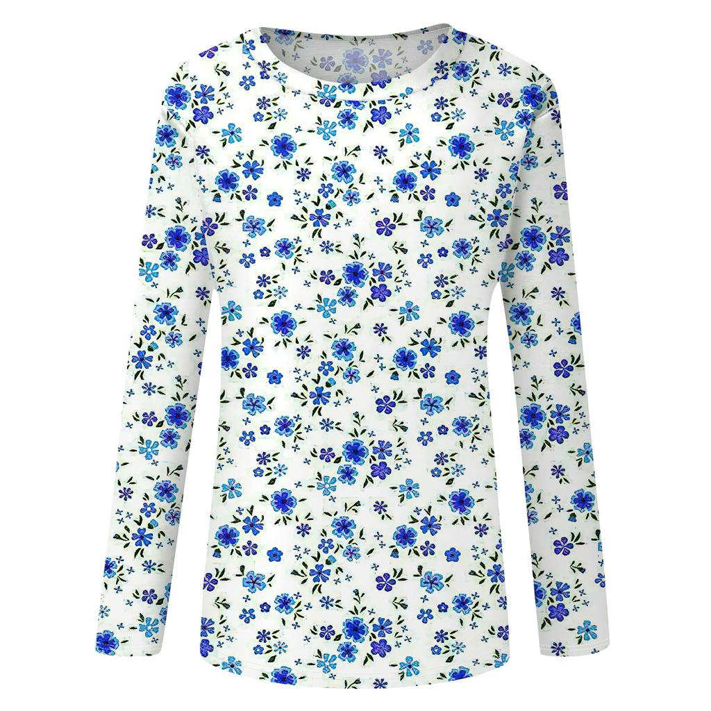 Женские рубашки с длинным рукавом и круглым вырезом, базовая футболка, повседневный топ, осенняя модная туника, облегающие футболки