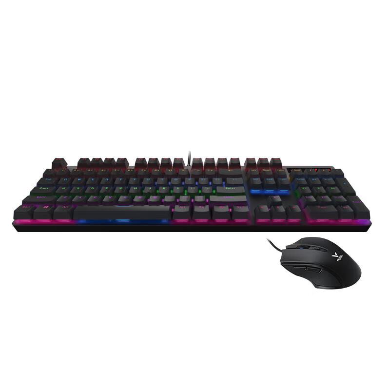 Rapoo V500PRO+V20S Wired Mechanical Keyboard & Mouse Combo