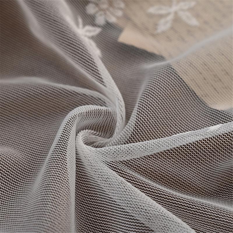 Полупрозрачная кружевная занавеска с цветочным узором, решение для оформления окна, мягкое рассеивание света, украшение для дома