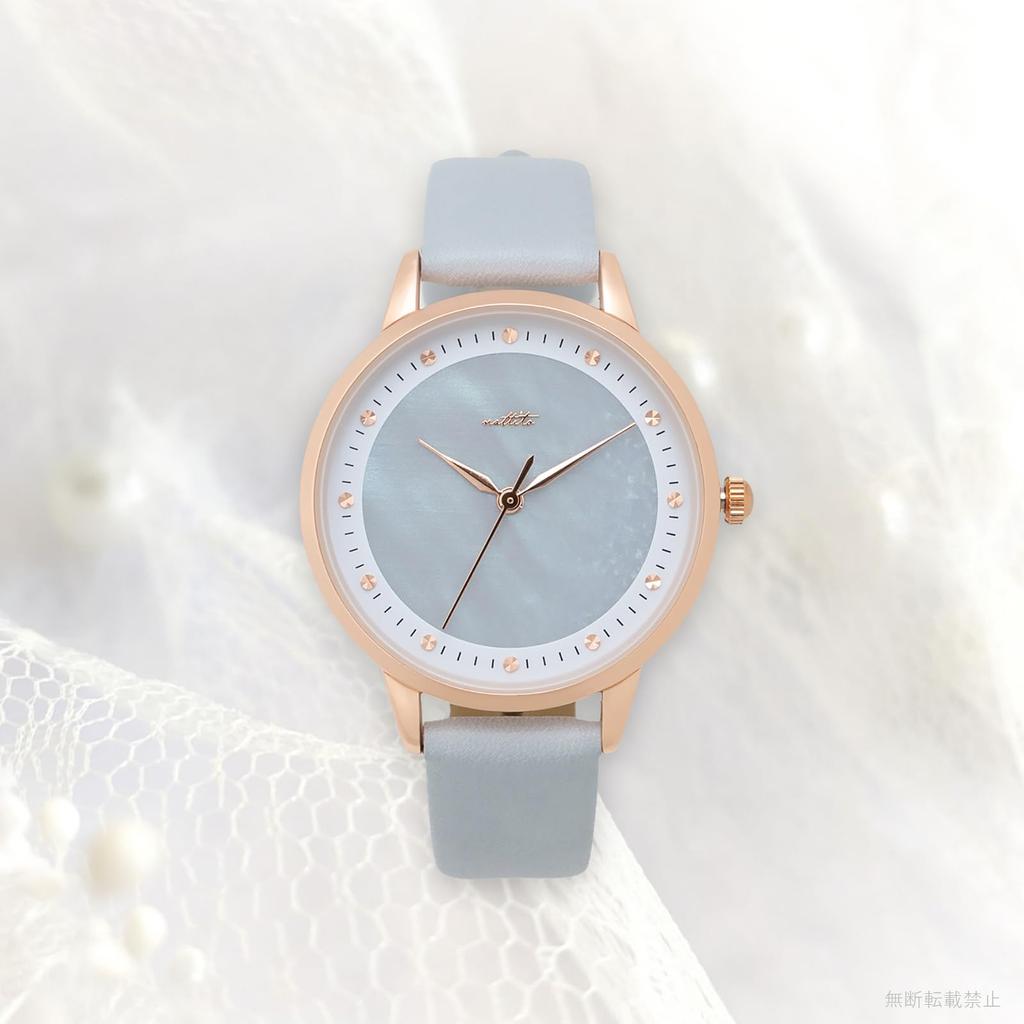 Часы аналоговые кожаный ремешок синий [Fieldwork] женские ST287-4