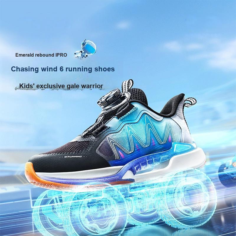 Anta Кроссовки для детей Wind Chaser 6.0 удобные, простые, физические, амортизирующие, износостойкие, с низким верхом, детские кроссовки для бега 312429901-4