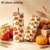 Straight Cup 591ml Bountiful pumpkins and melon fruits Straw Cup Hot Cold Tumbler Insulated Travel Cup Skinny Tumbler Ice Retention Cup