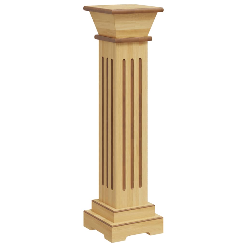 Vidaxl Klasyczny Kwietnik Kolumna, Jasne Drewno, 17X17X66 Cm, Mdf