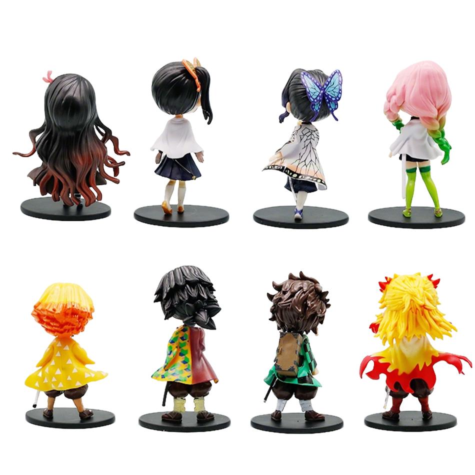 Новое аниме 13 см, фигурка убийцы демонов Nezuko Tanjirou Zenitsu Inosuke Kyoujurou Giyuu Kawaii Qposket, модель из ПВХ, игрушки, подарок для детей