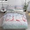 Комплект постельного белья с изображением розового фламинго для девочек и подростков, милый пододеяльник, комплект односпальных и двухместных постельного белья размера «queen-size» и «king-size», 2/3 шт., полиэстеровое одеяло