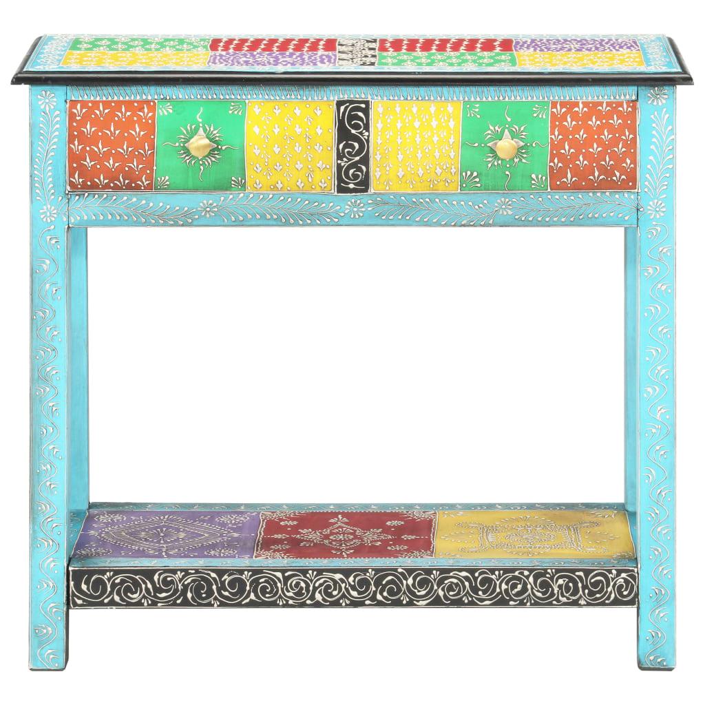 Console Table Hand Painted 80*35*75 cm Solid Mango Wood